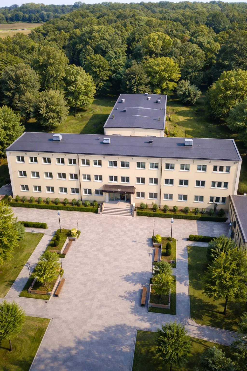 Šiandien: teritorija iš oro – du gyvenamieji korpusai Liepų alėjoje