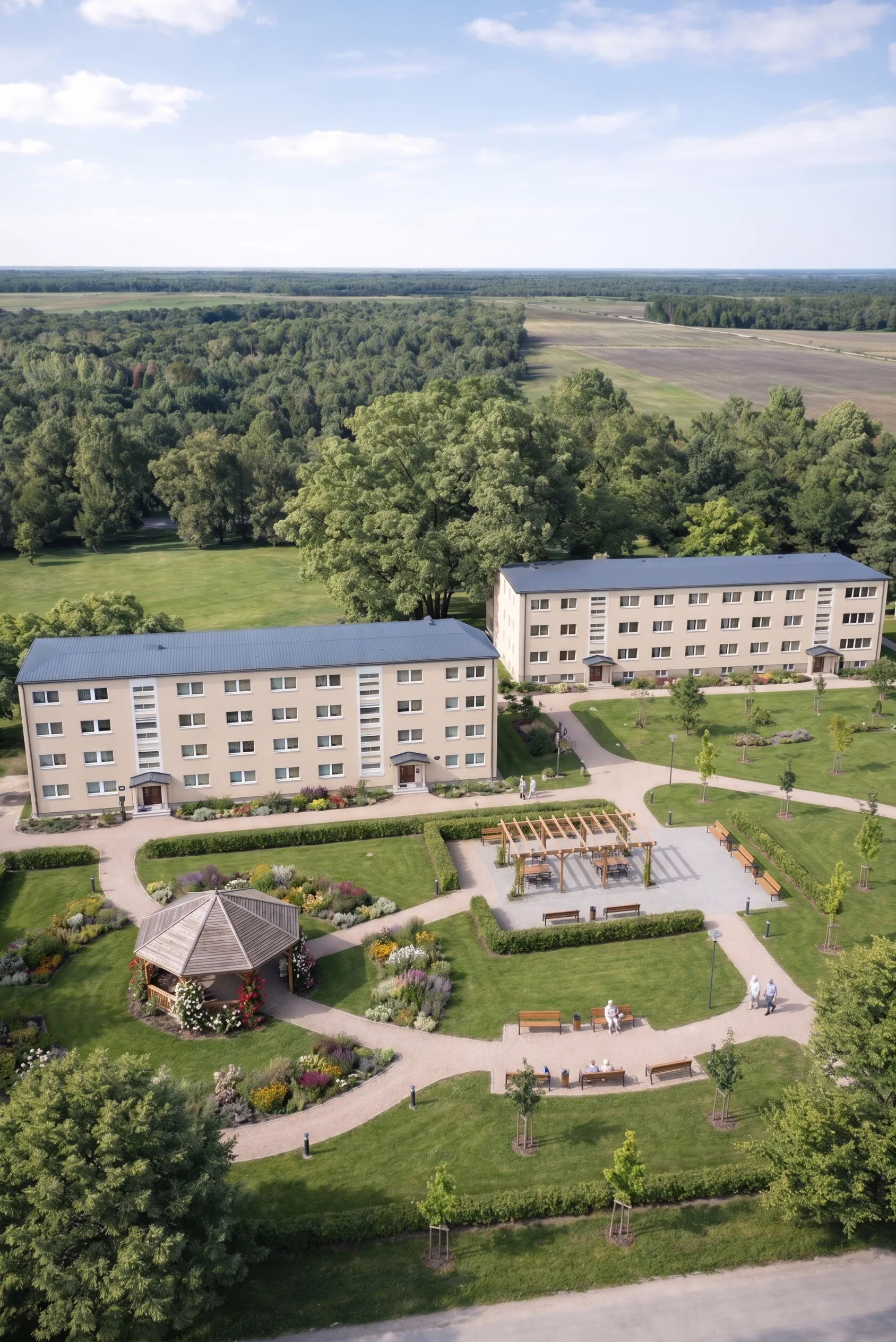 Rytoj: ta pati teritorija po renovacijos – parkas, takai, pavėsinė